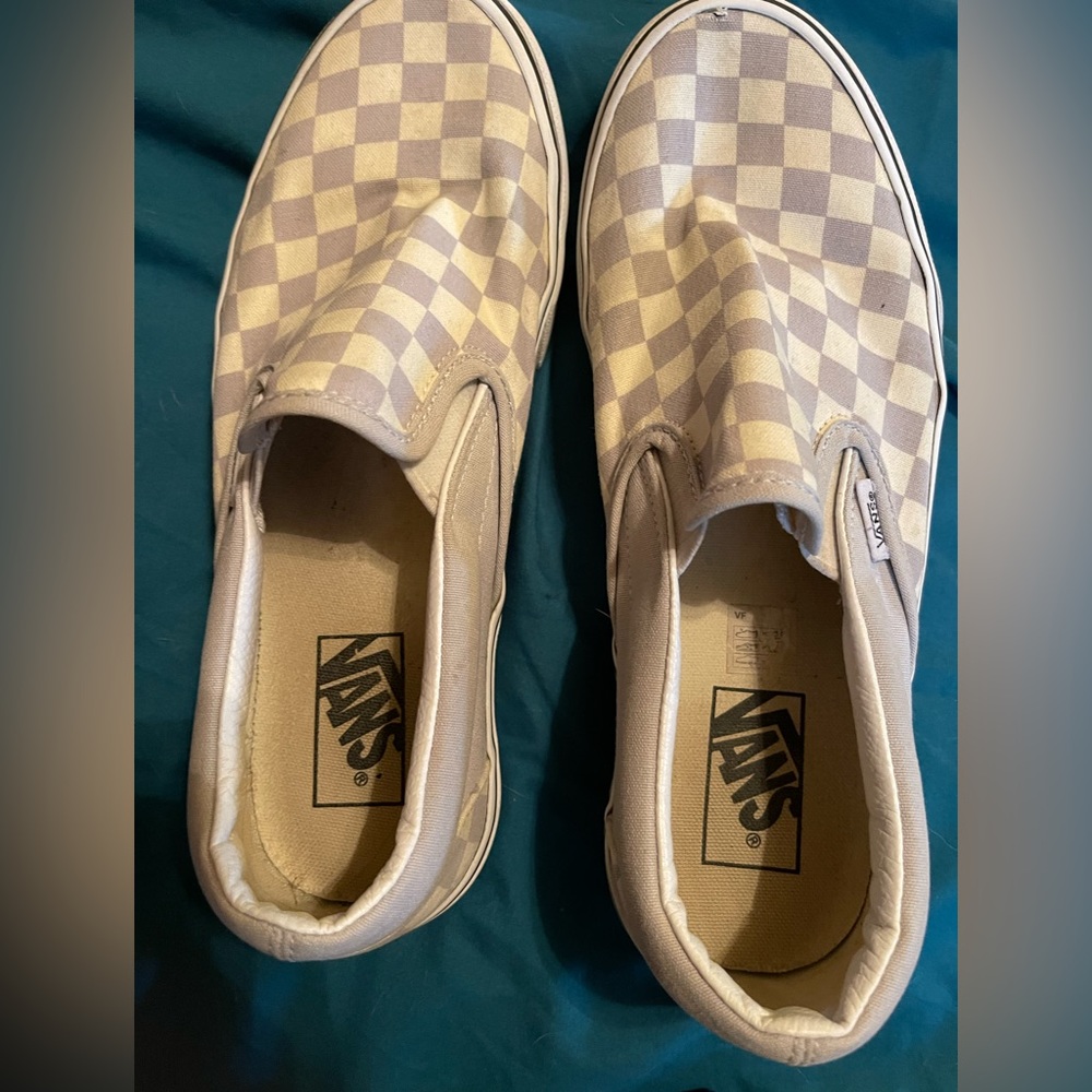 Vans old skool  grey and white checkered